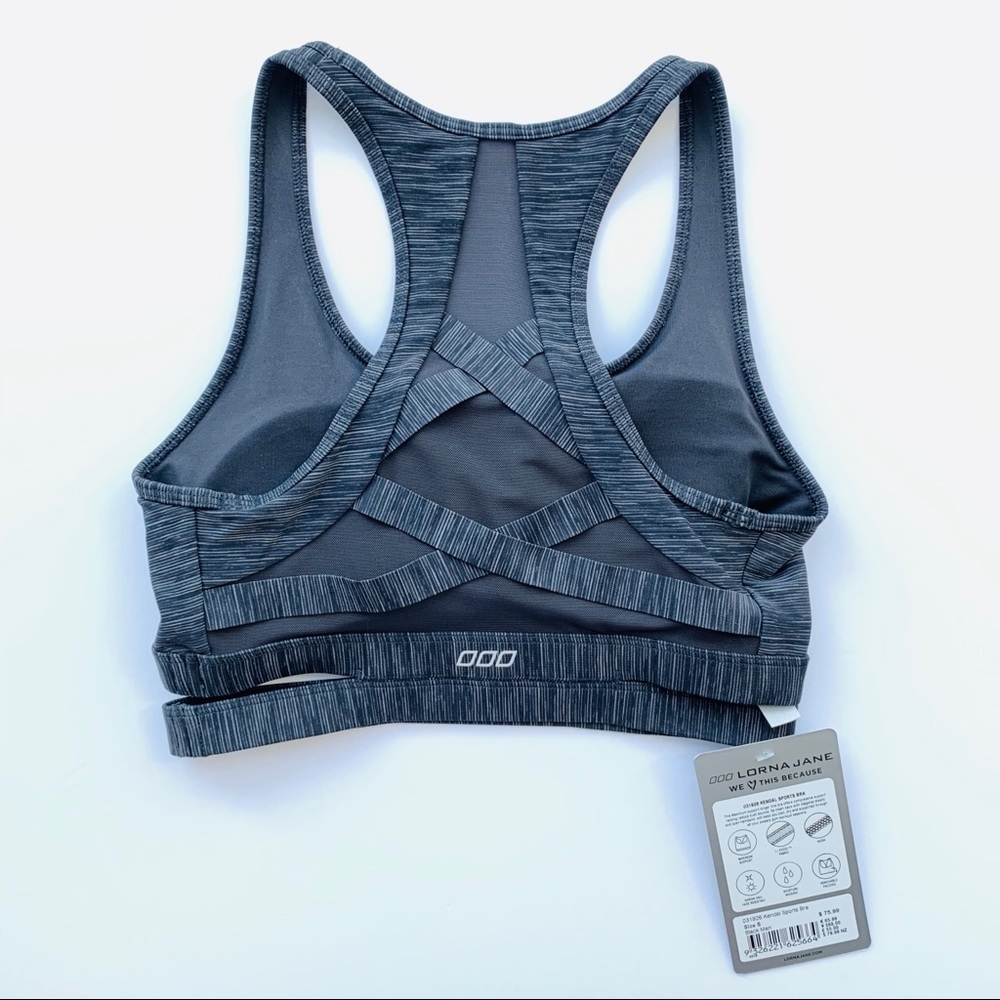 LORNA JANE 🖤 Lace-Up Mesh Sports Bra - Picture 2 of 4